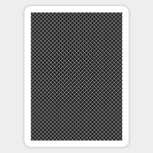 Black White Simple Geometric Pattern Sticker